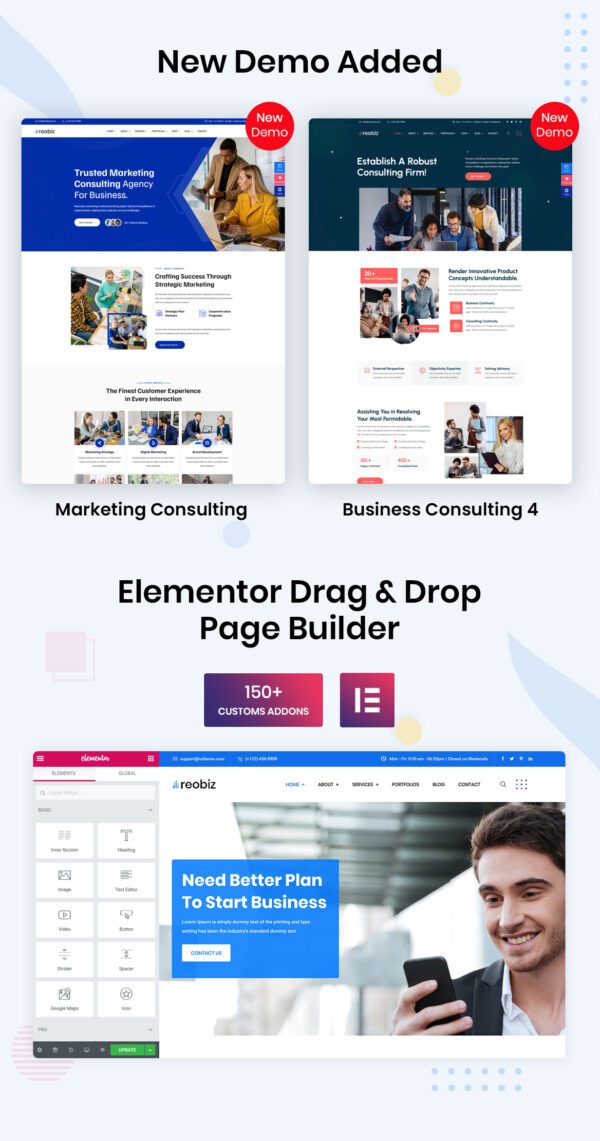 Reobiz Business WordPress Theme - Image 3